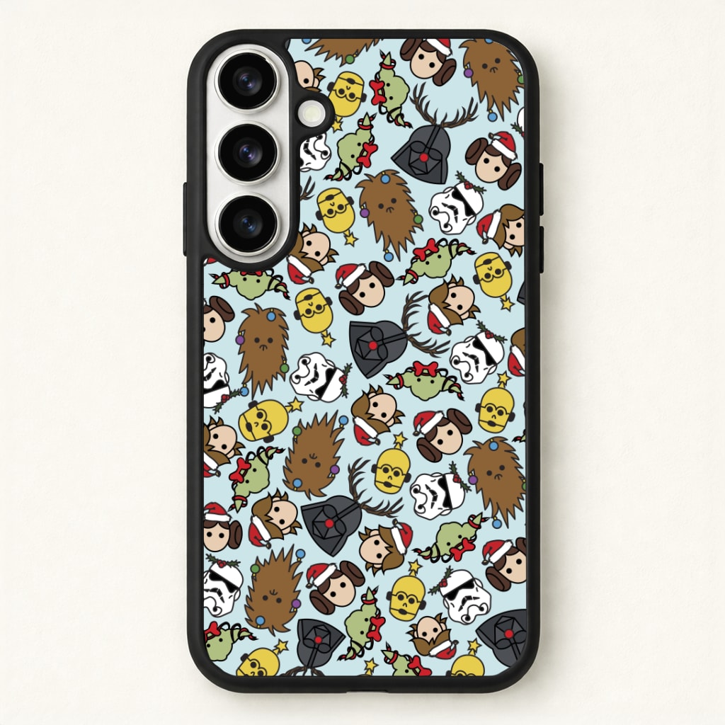 Star Wars Christmas Pattern Phone Case for Galaxy S26 Plus