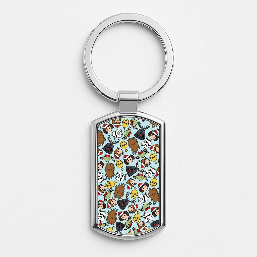 Star Wars Christmas Pattern Luxury Keyring
