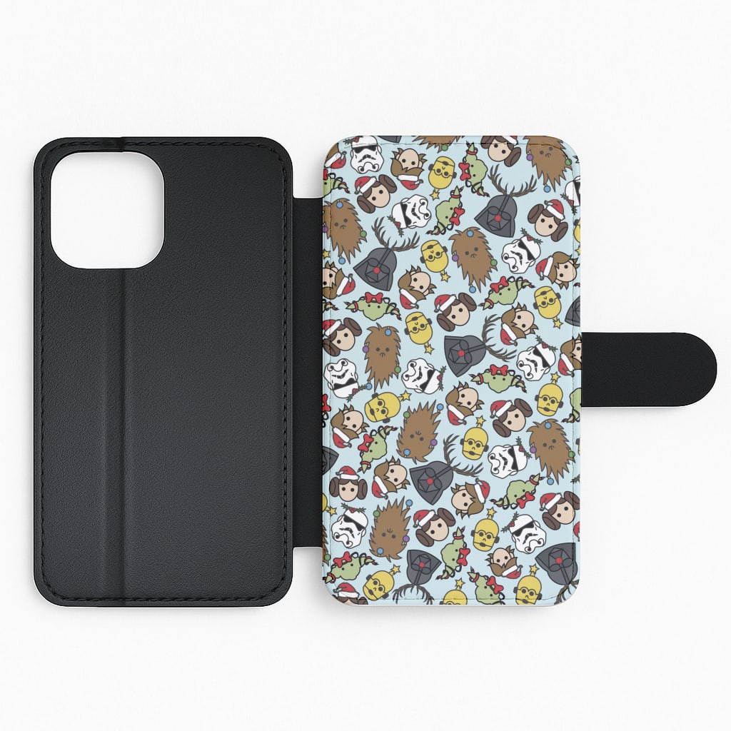 Star Wars Christmas Pattern Flip / Wallet Phone Case