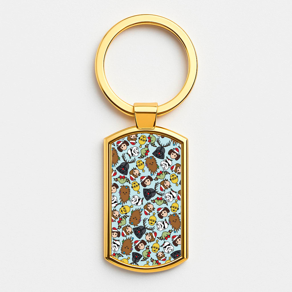Star Wars Christmas Pattern Luxury Keyring