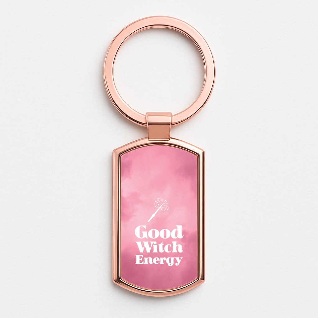 Good Witch Energy Rose Gold Keyring