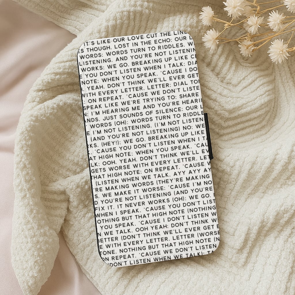 Talk Lyrics - Why Don't We Wallet Phone Case