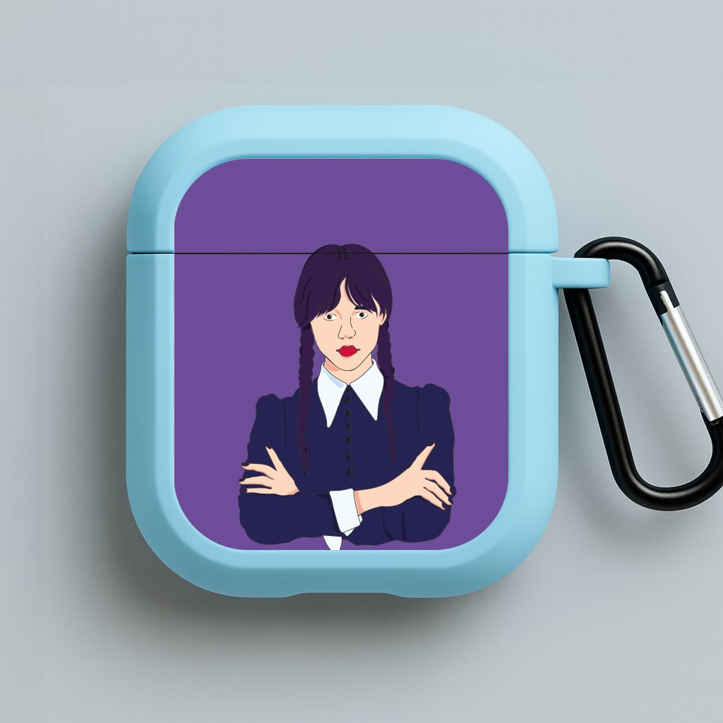 Wednesday Addams Wednesday Blue AirPods Case