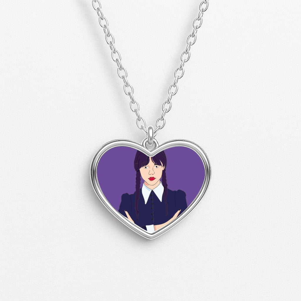 Wednesday Addams Wednesday Heart Necklace