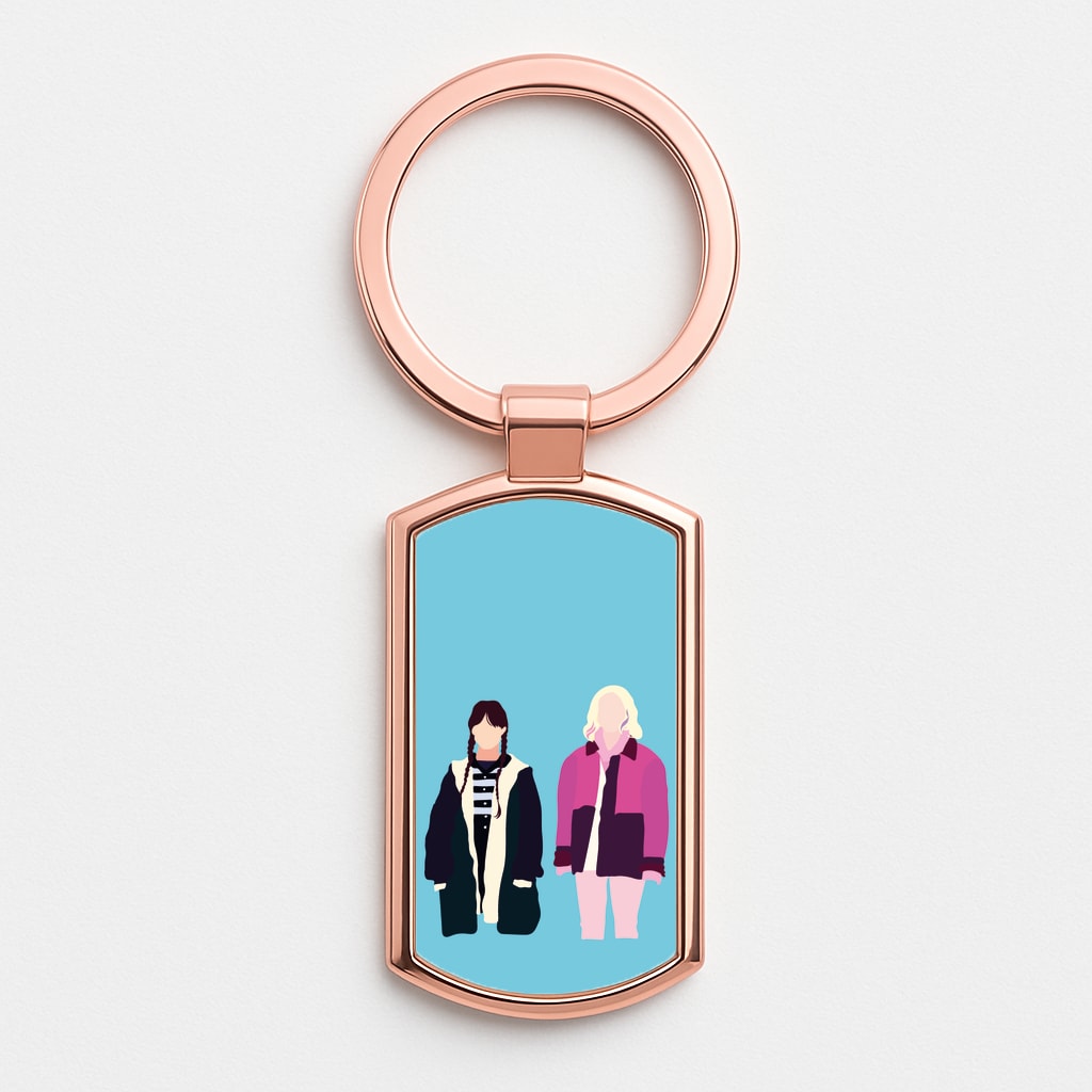 Sinclair And Wednesday Rose Gold Keyring