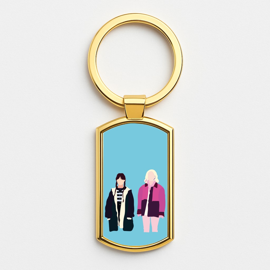 Sinclair And Wednesday Gold Keyring