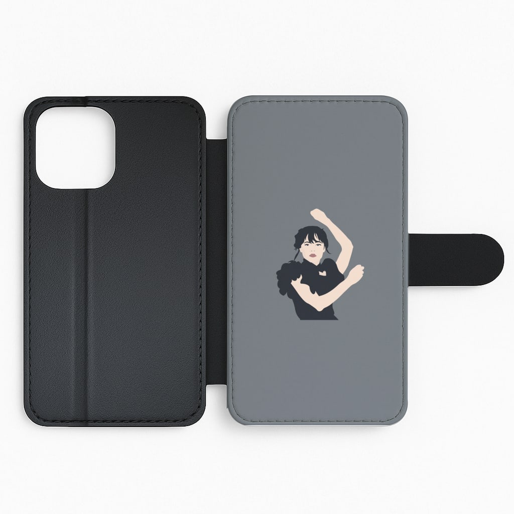 Dancing Wednesday Flip Phone Case