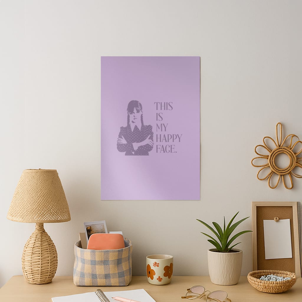 This Is My Happy Face Art Print