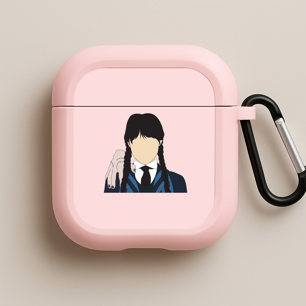 Wednesday And Thing Pink AirPods Case