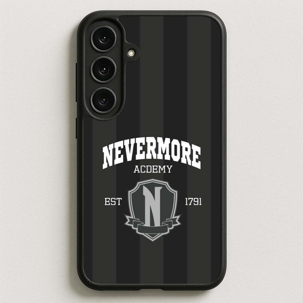 Addams Academy Gray Phone Case for Galaxy S25FE