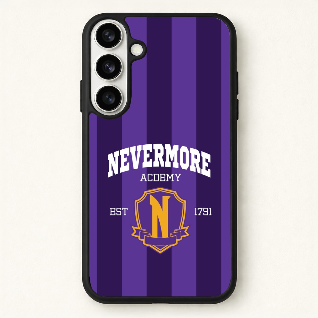 Addams Academy Purple Phone Case for Galaxy S26