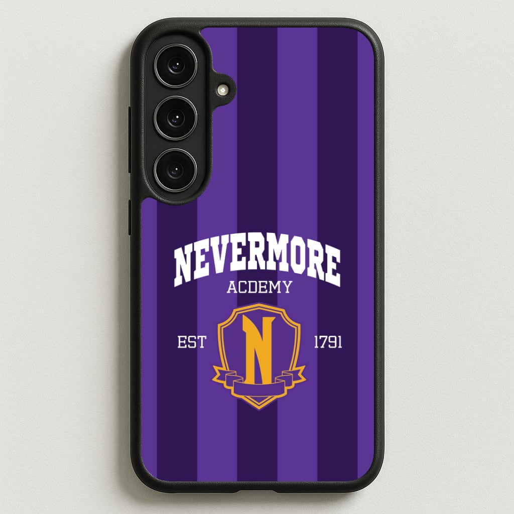 Addams Academy Purple Phone Case for Galaxy S25FE