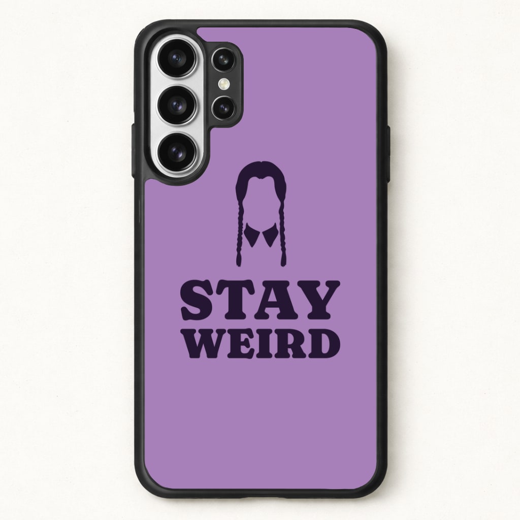 Stay Weird Purple Phone Case for Galaxy S26 Ultra