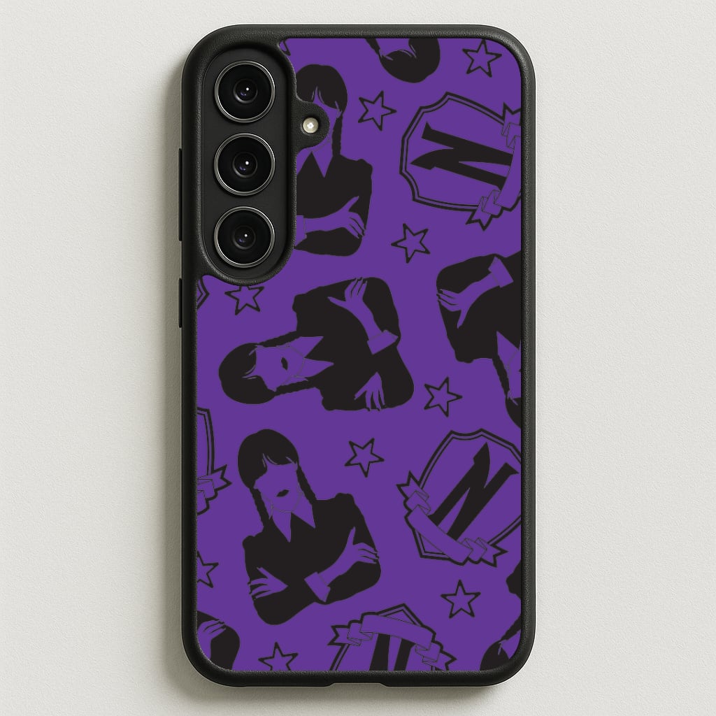 Wednesday Pattern Phone Case for Galaxy S25FE