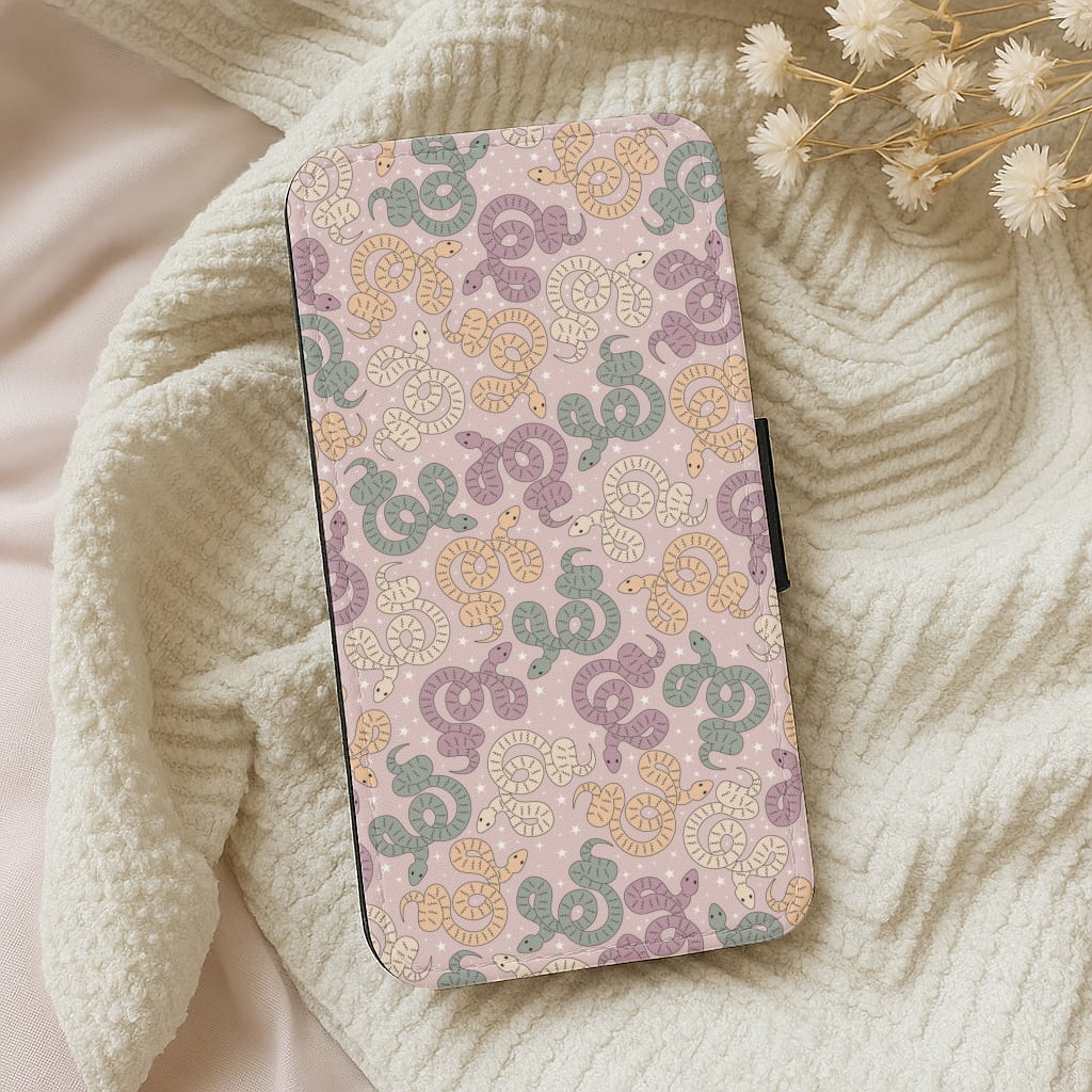 Snakes And Stars - Western Wallet Phone Case