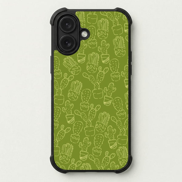 Green And Yellow Cacti - Western Phone Case — Bumper case