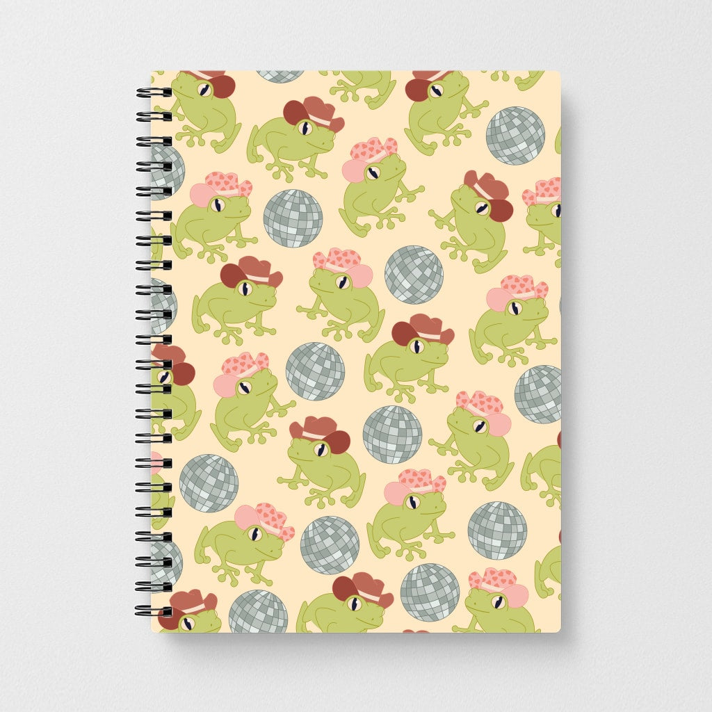 Frogs With Cowboy Hats - Western Notebook