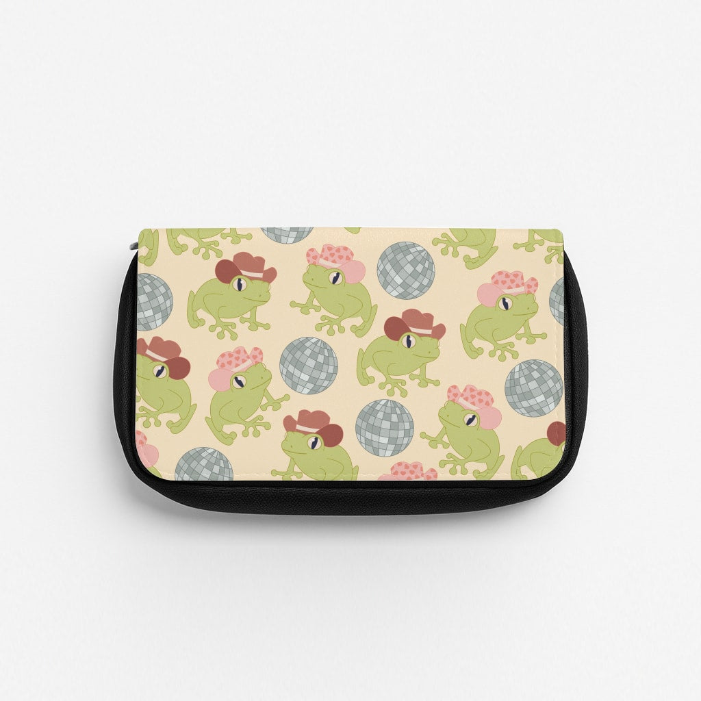 Frogs With Cowboy Hats - Western Pencil Case