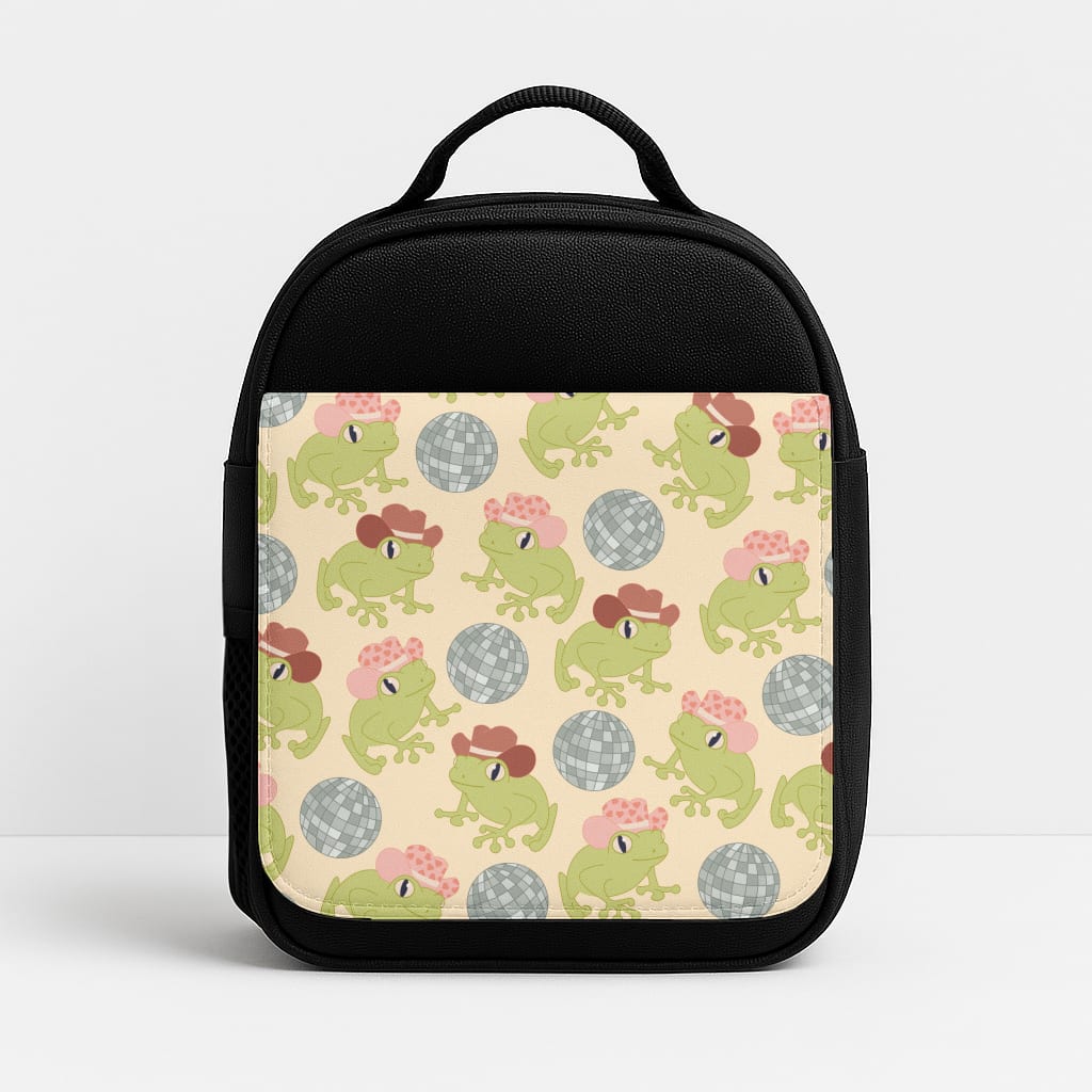 Frogs With Cowboy Hats - Western Insulated Lunchbox