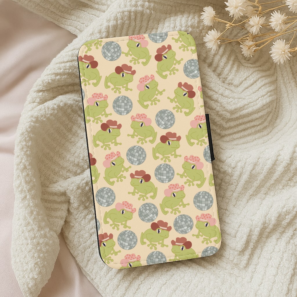 Frogs With Cowboy Hats - Western Wallet Phone Case
