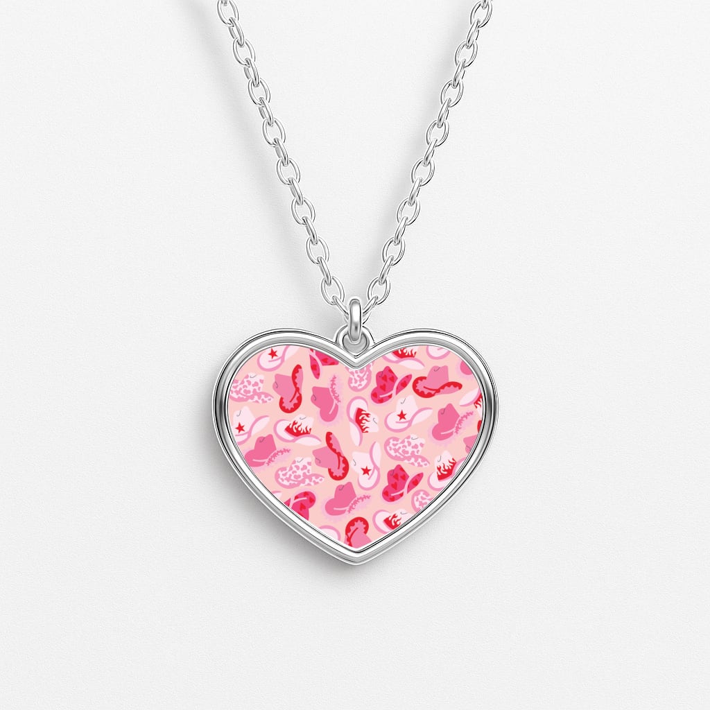 Cowboy Hats - Western Heart Necklace