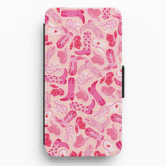 Cowboy Hats And Boots - Western Flip / Wallet Phone Case