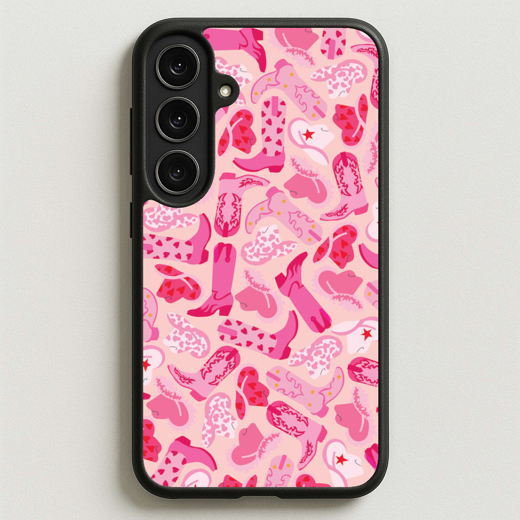 Cowboy Hats And Boots - Western Phone Case for Galaxy S25FE