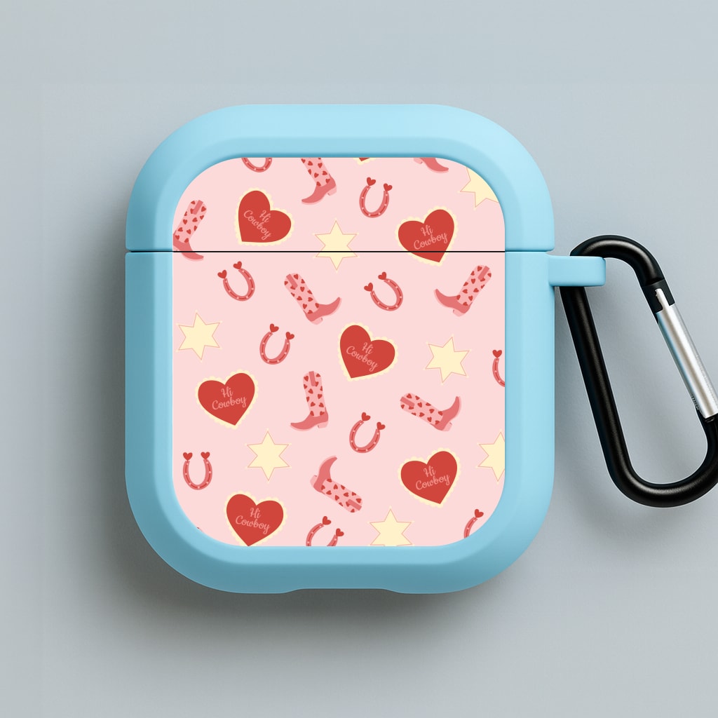 Hi Cowboy - Western Blue AirPods Case