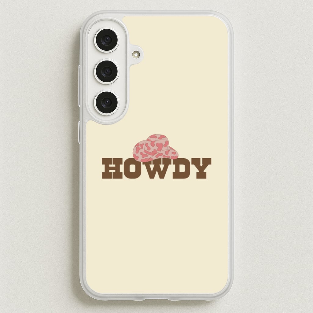 Howdy - Western Phone Case for Galaxy S25FE