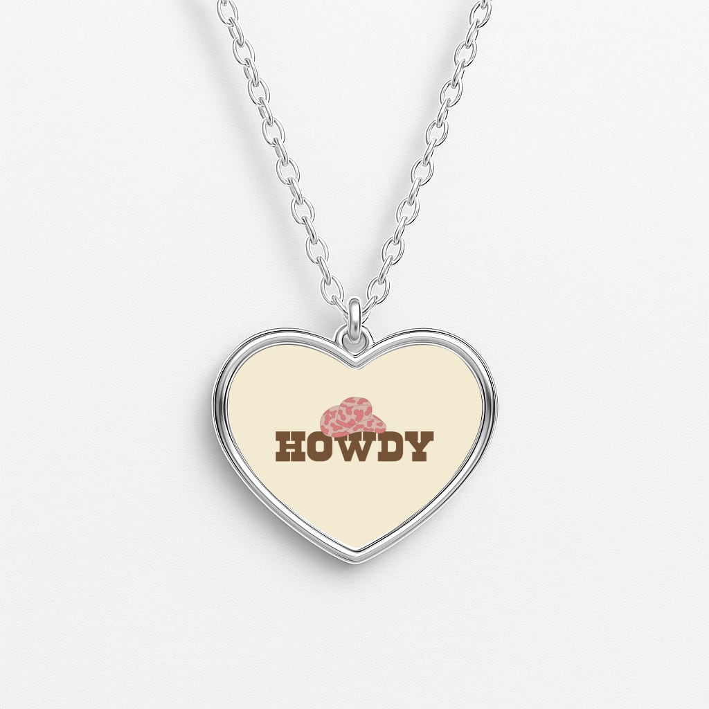 Howdy - Western  Heart Necklace