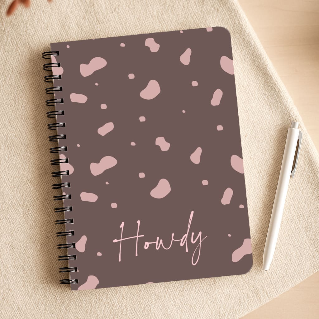 Cow Print Howdy Notepad