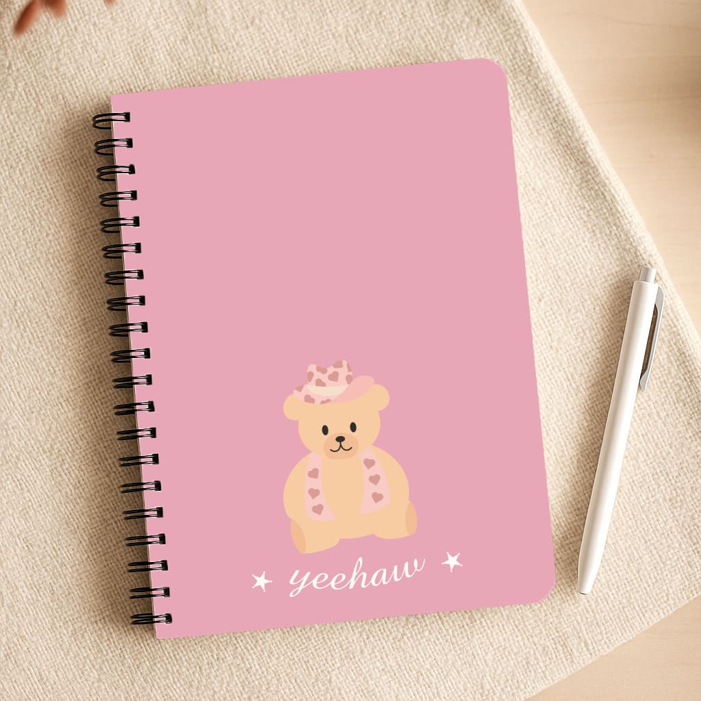 Yeehaw Teddy Bear Notepad