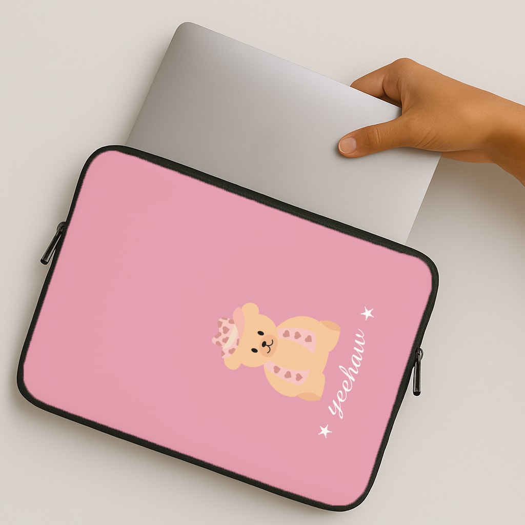 Yeehaw Teddy Bear MacBook Case