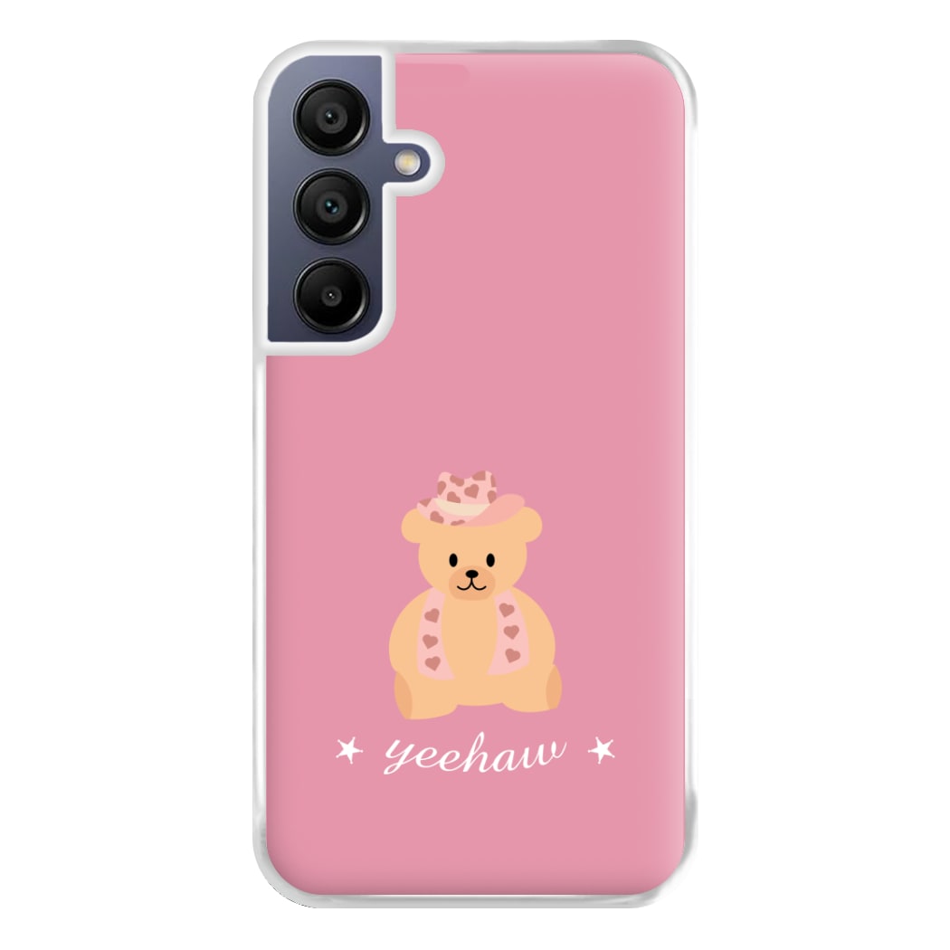 Yeehaw Teddy Bear Phone Case for Galaxy A16