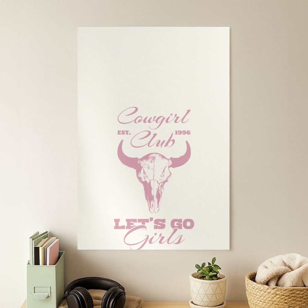 Cowgirl Club Poster