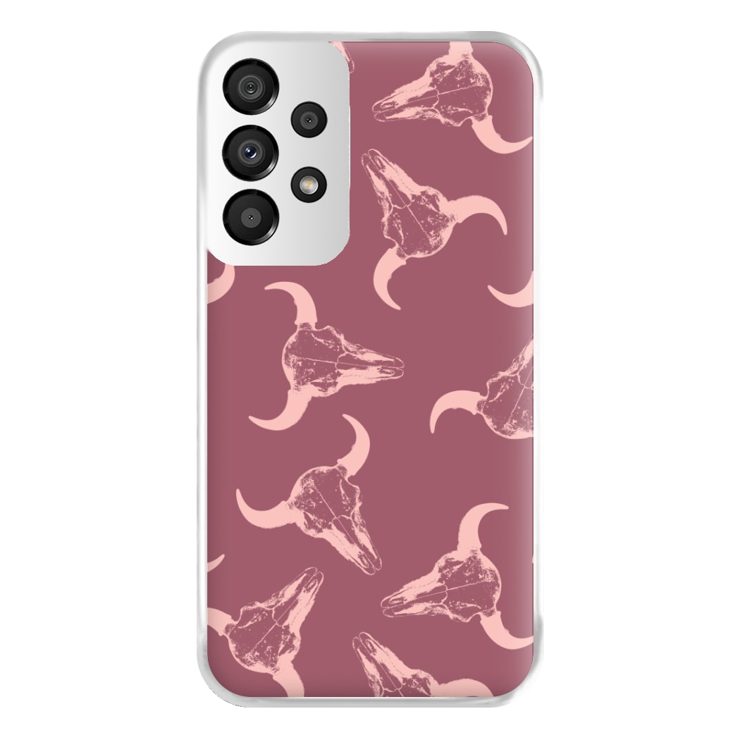Pastel Skulls Pattern Phone Case for Galaxy A33