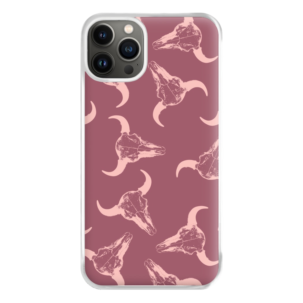 Pastel Skulls Pattern Phone Case for iPhone 13