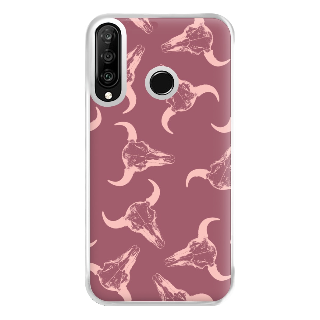 Pastel Skulls Pattern Phone Case for Huawei P30 Lite