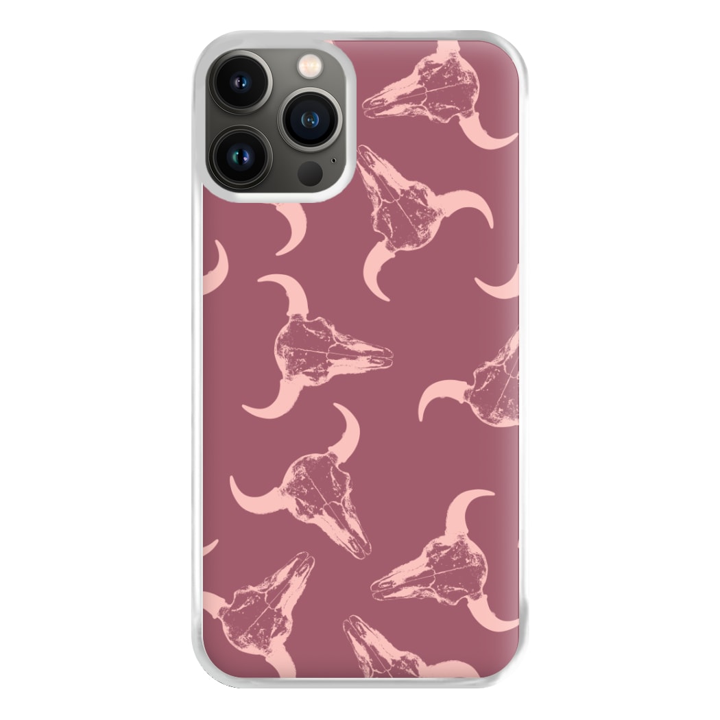 Pastel Skulls Pattern Phone Case for iPhone 13 Pro Max