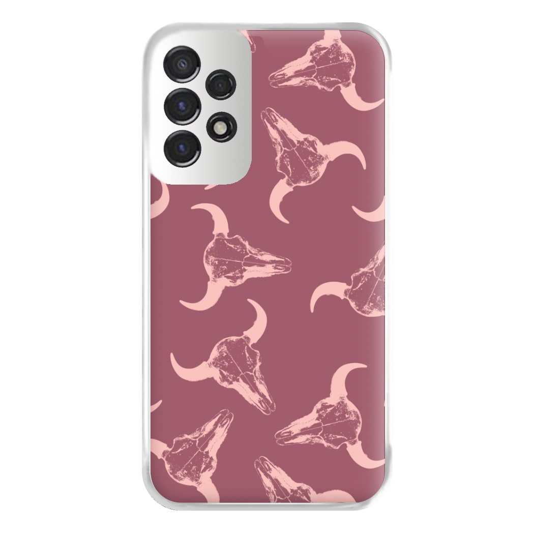 Pastel Skulls Pattern Phone Case for Galaxy A53
