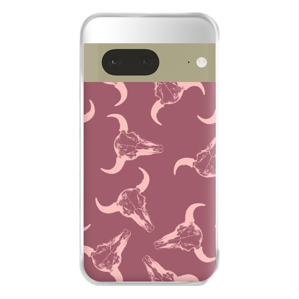 Pastel Skulls Pattern Phone Case for Google Pixel 7a