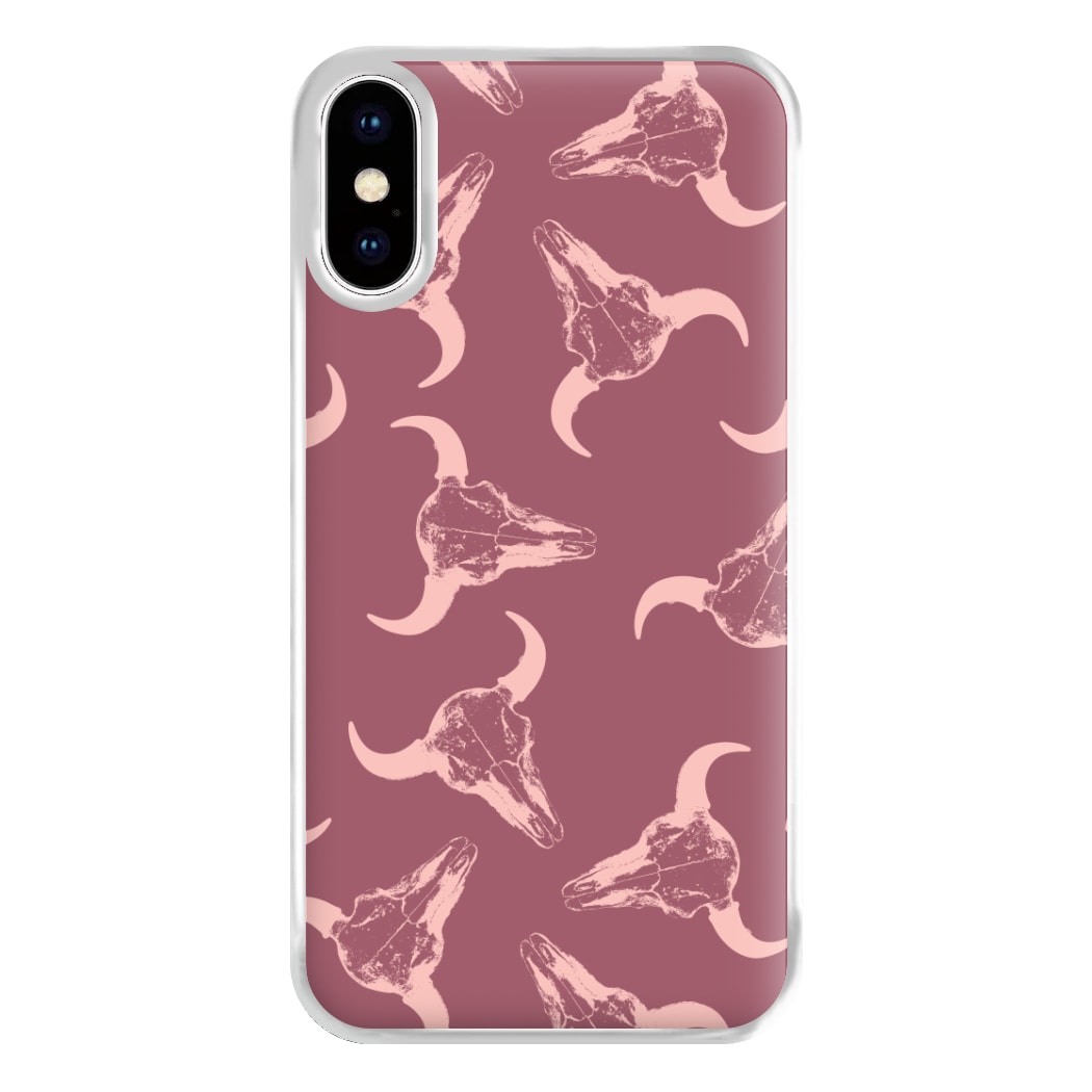 Pastel Skulls Pattern Phone Case for iPhone XS Max