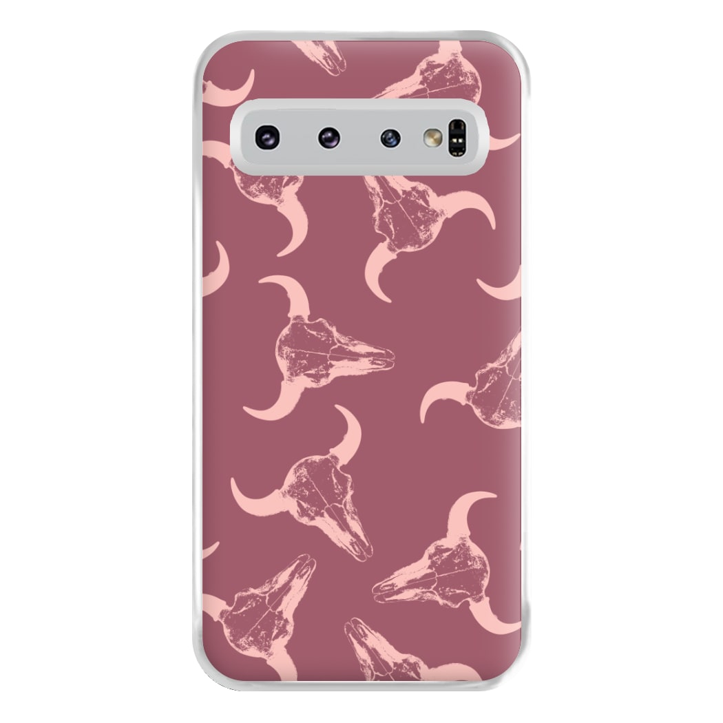 Pastel Skulls Pattern Phone Case for Galaxy S10 Plus