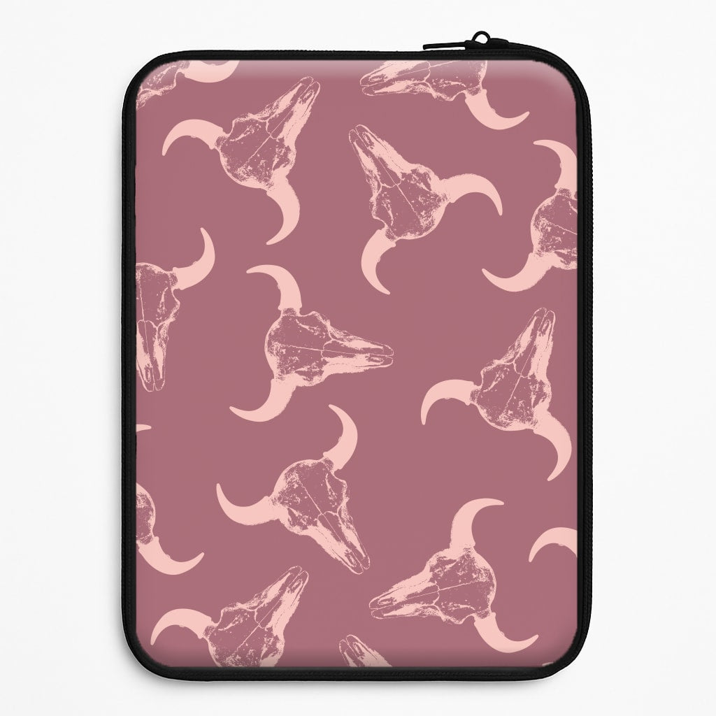 Pastel Skulls Pattern Universal Laptop Sleeve
