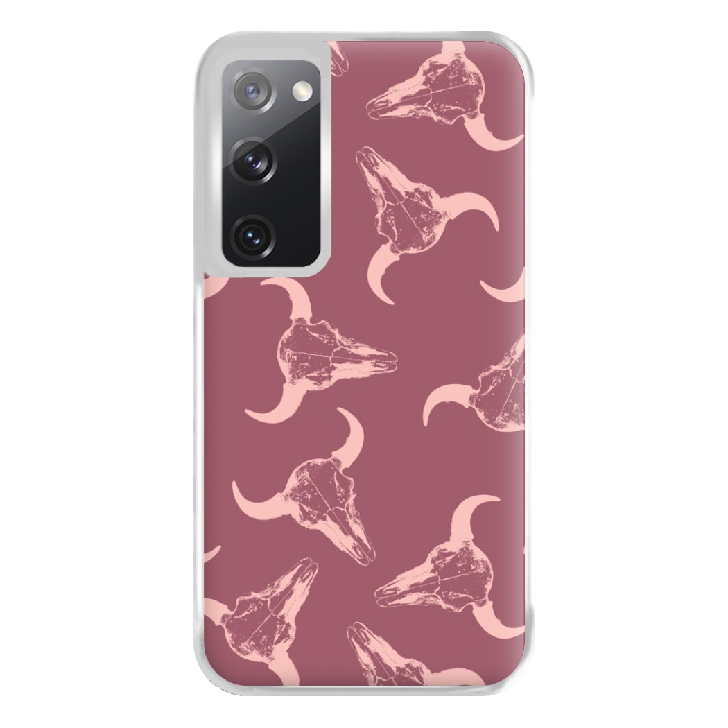 Pastel Skulls Pattern Phone Case for Galaxy S20FE