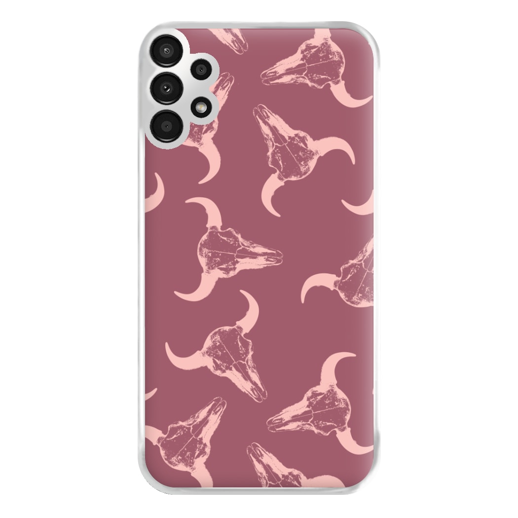 Pastel Skulls Pattern Phone Case for Galaxy A13