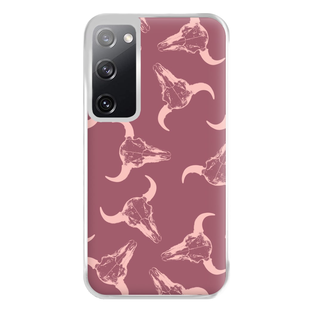 Pastel Skulls Pattern Phone Case for Galaxy S20