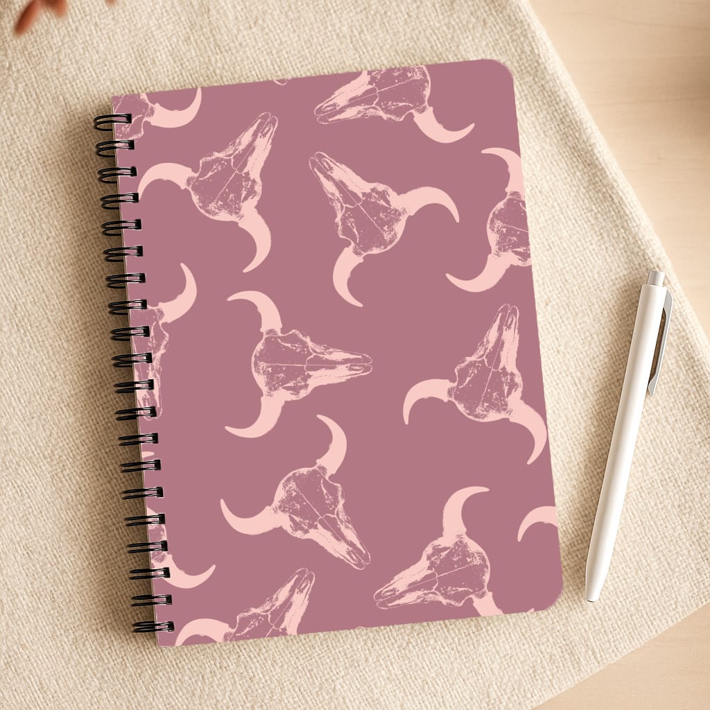 Pastel Skulls Pattern Notepad