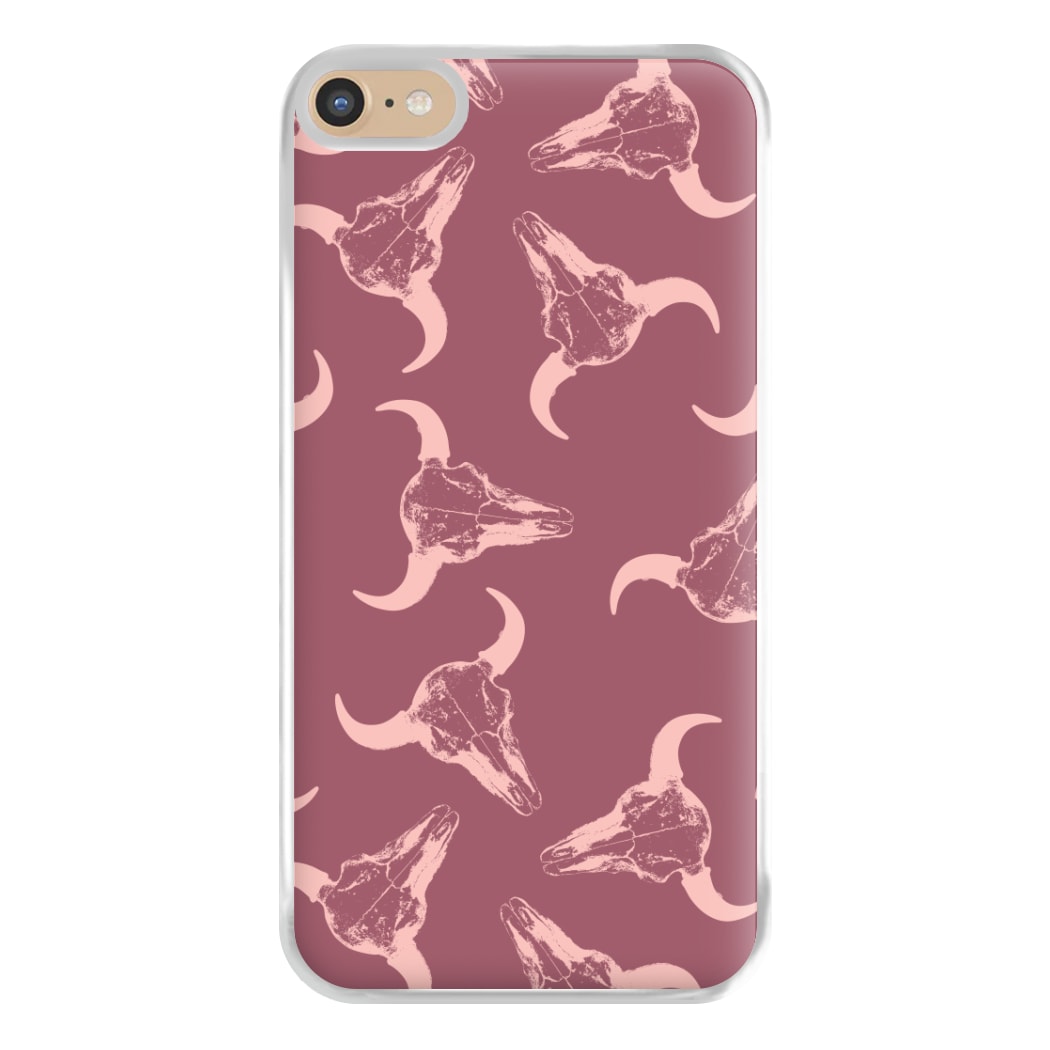 Pastel Skulls Pattern Phone Case for iPhone 6 Plus / 7 Plus / 8 Plus