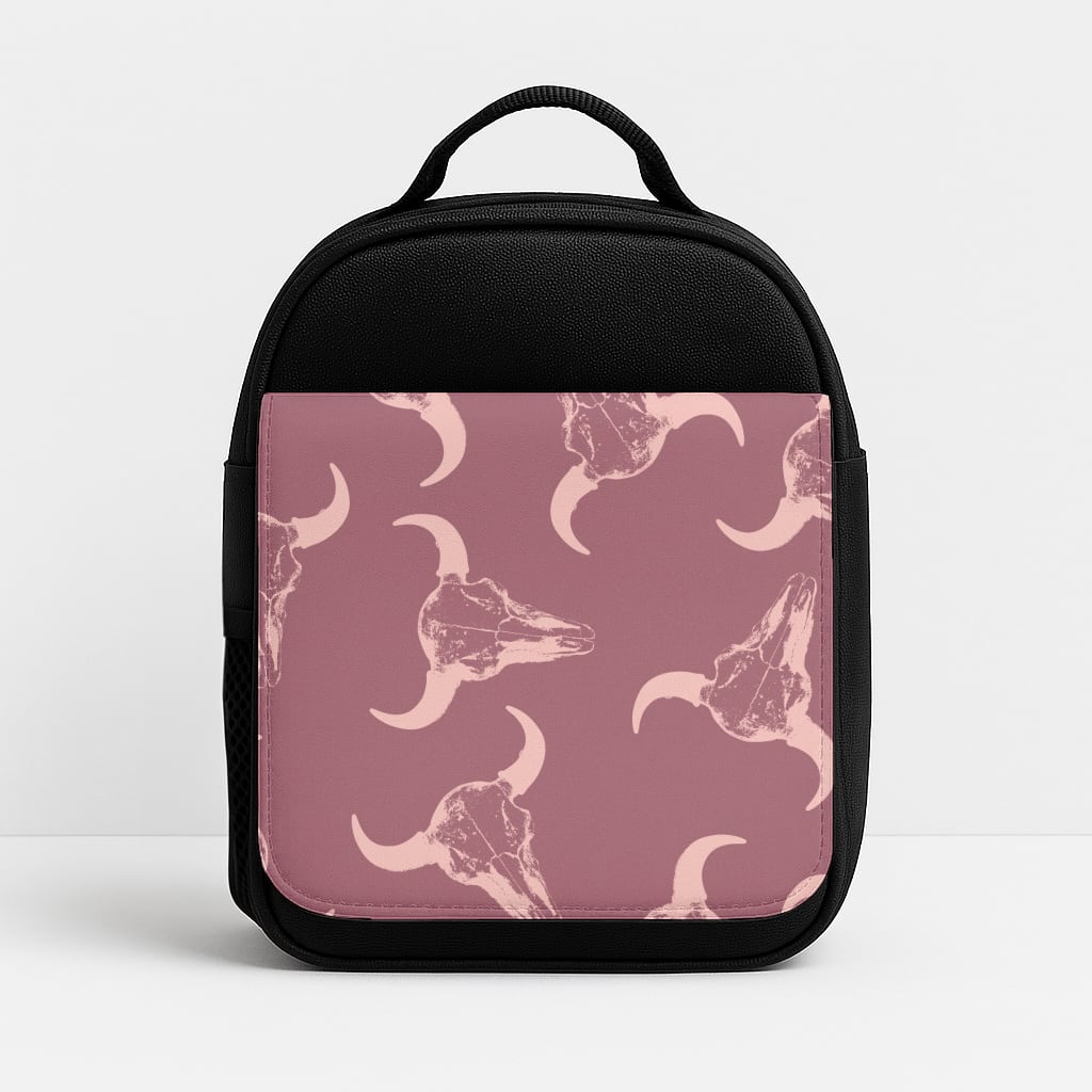 Pastel Skulls Pattern Insulated Lunchbox